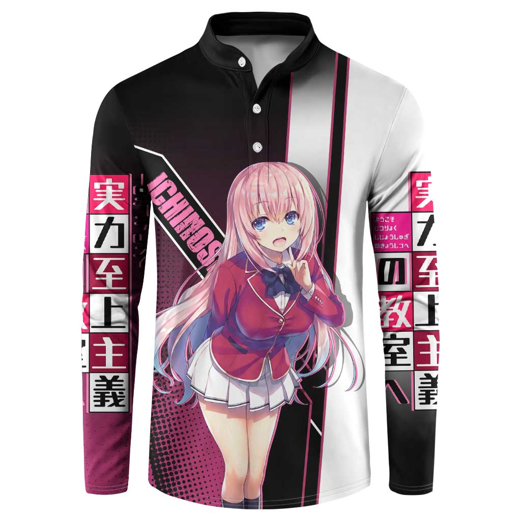 Honami Ichinose Button Sweatshirt Soft Kawaii School Anime Style