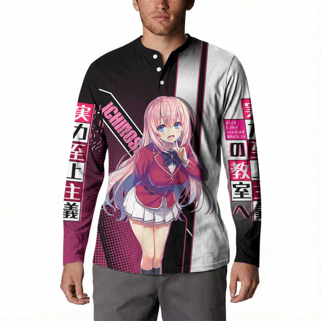 Honami Ichinose Button Sweatshirt Soft Kawaii School Anime Style