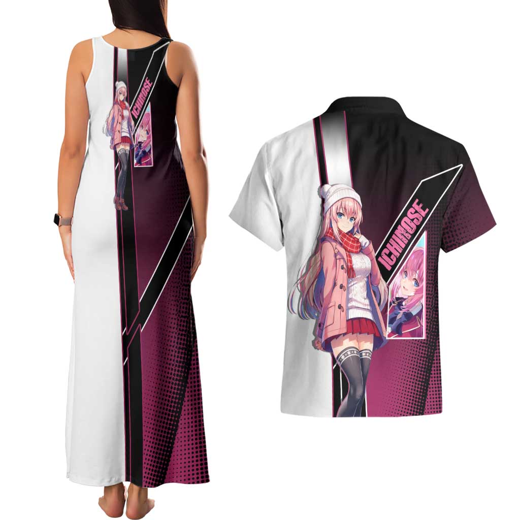Honami Ichinose Couples Matching Tank Maxi Dress and Hawaiian Shirt Soft Kawaii School Anime Style