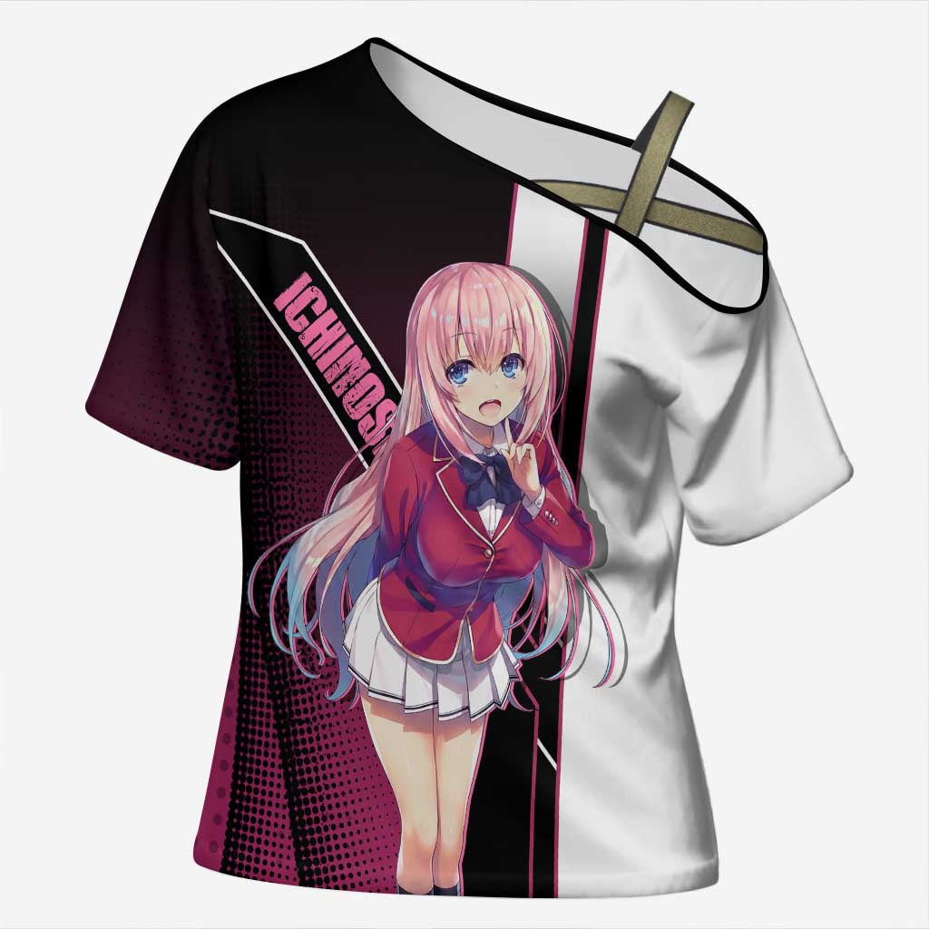 Honami Ichinose Cross Shoulder Shirt Soft Kawaii School Anime Style