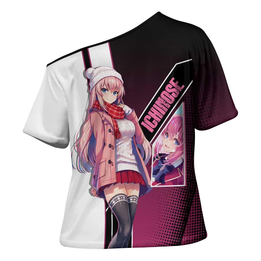 Honami Ichinose Cross Shoulder Shirt Soft Kawaii School Anime Style