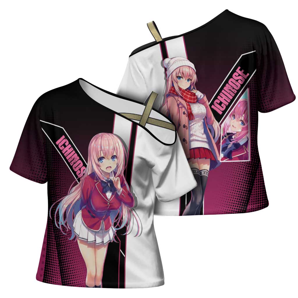 Honami Ichinose Cross Shoulder Shirt Soft Kawaii School Anime Style