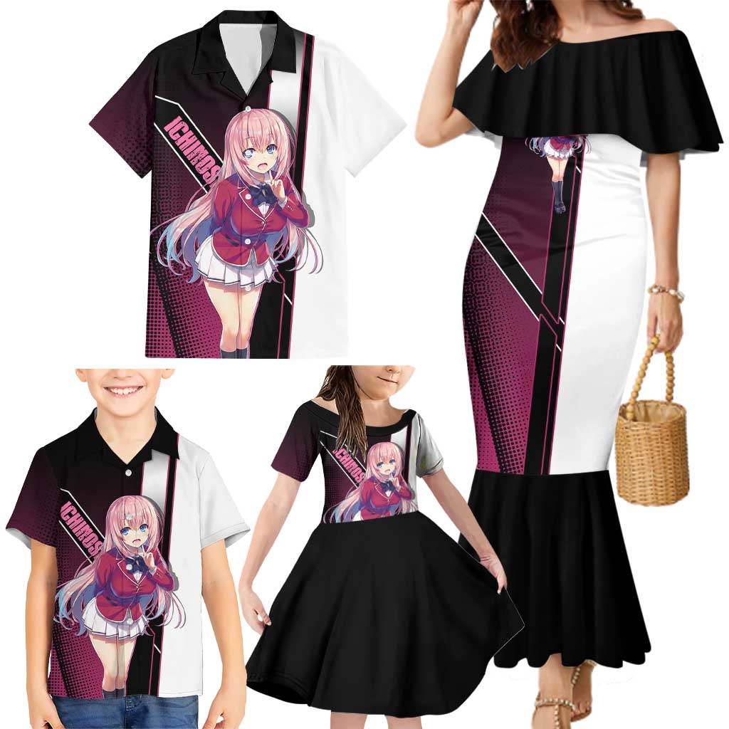 Honami Ichinose Family Matching Mermaid Dress and Hawaiian Shirt Soft Kawaii School Anime Style