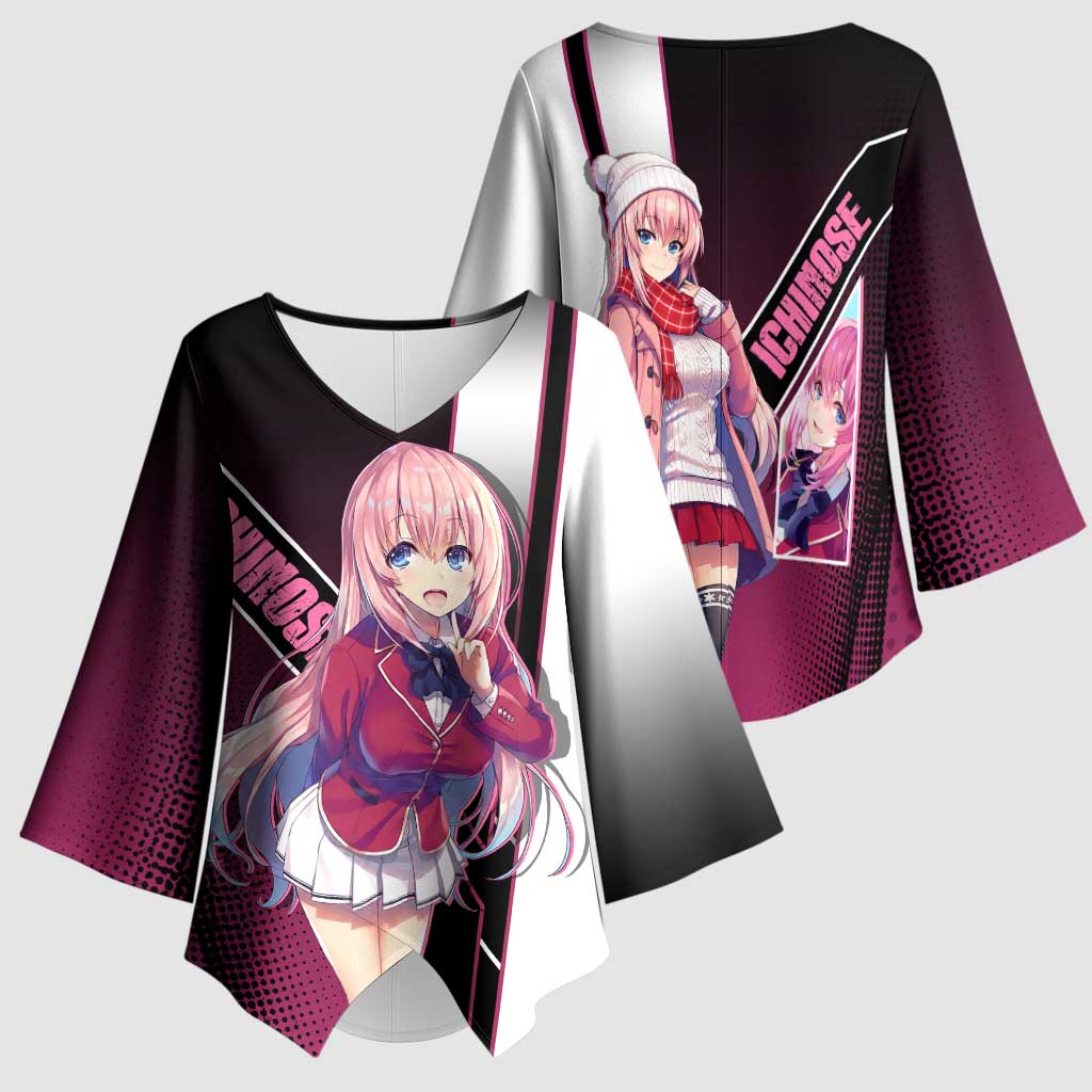 Honami Ichinose Kimono Sleeve Blouse Soft Kawaii School Anime Style