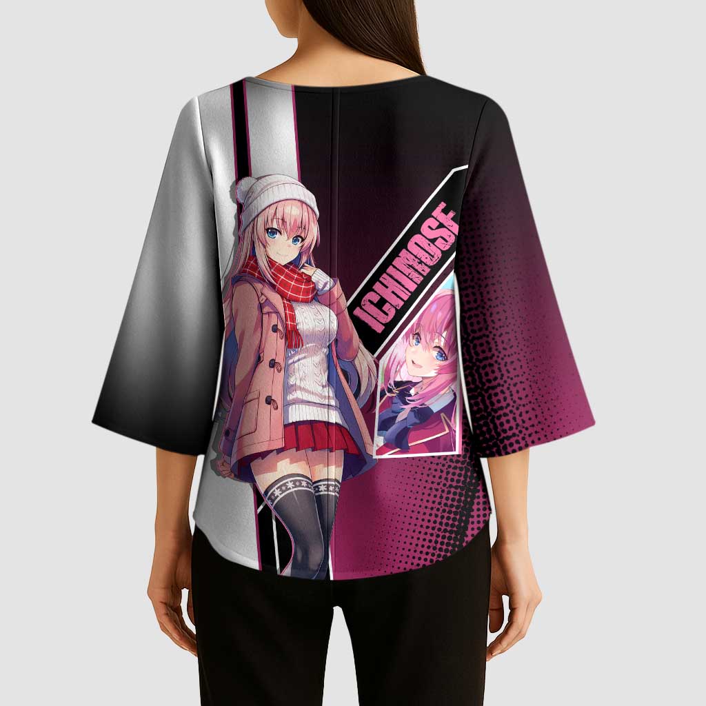 Honami Ichinose Kimono Sleeve Blouse Soft Kawaii School Anime Style