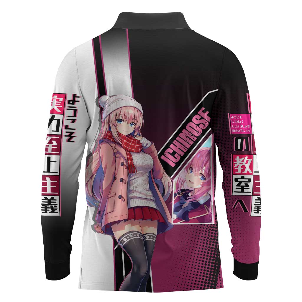 Honami Ichinose Long Sleeve Polo Shirt Soft Kawaii School Anime Style