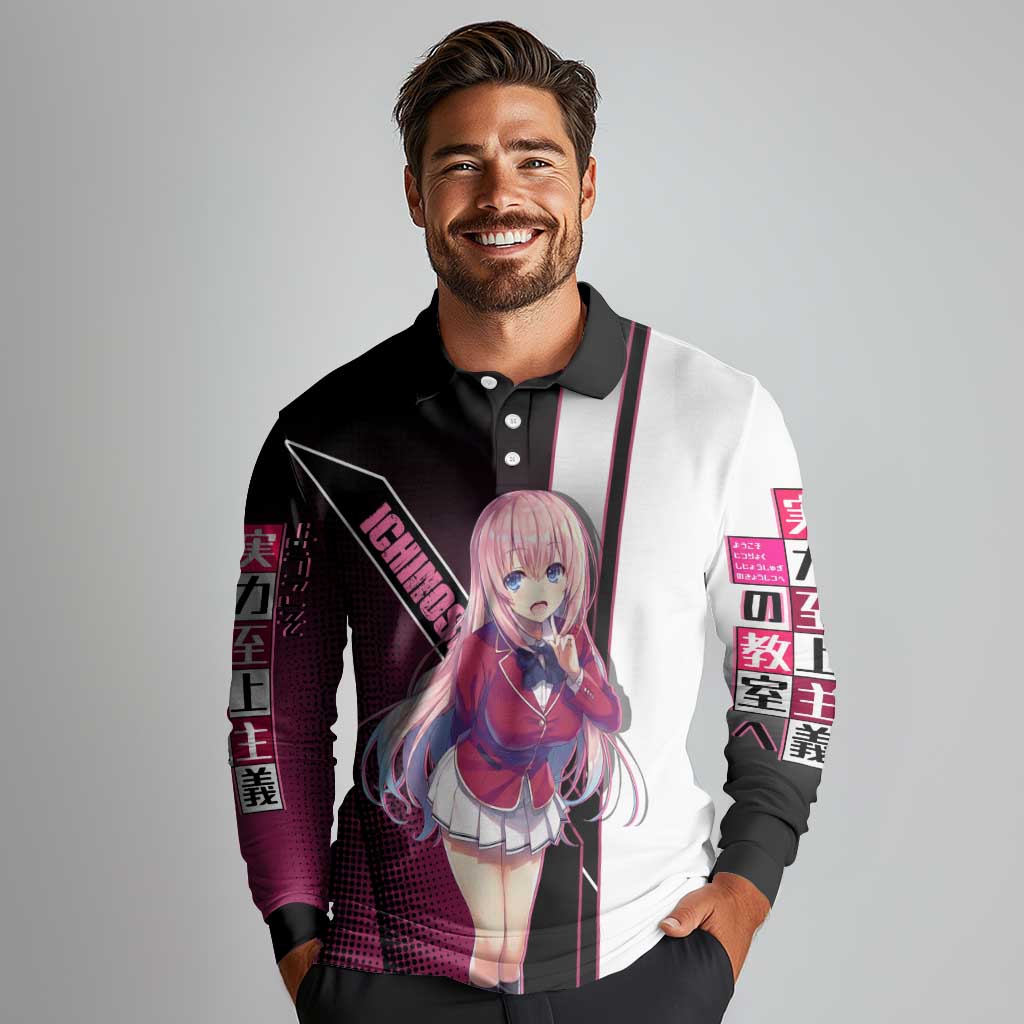 Honami Ichinose Long Sleeve Polo Shirt Soft Kawaii School Anime Style