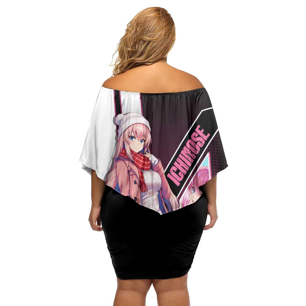 Honami Ichinose Off Shoulder Short Dress Soft Kawaii School Anime Style