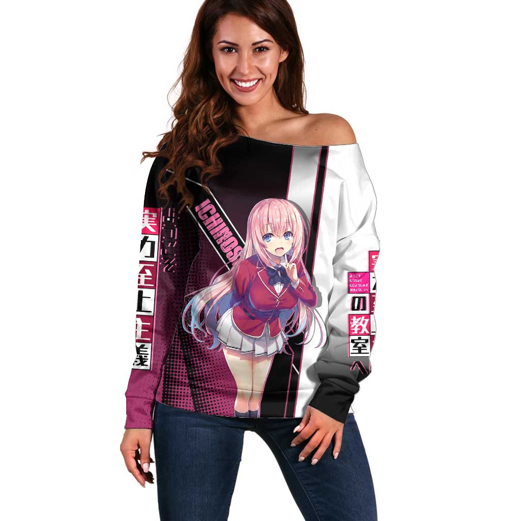 Honami Ichinose Off Shoulder Sweater Soft Kawaii School Anime Style
