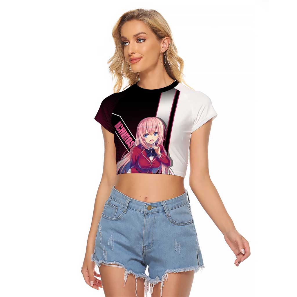 Honami Ichinose Raglan Cropped T Shirt Soft Kawaii School Anime Style