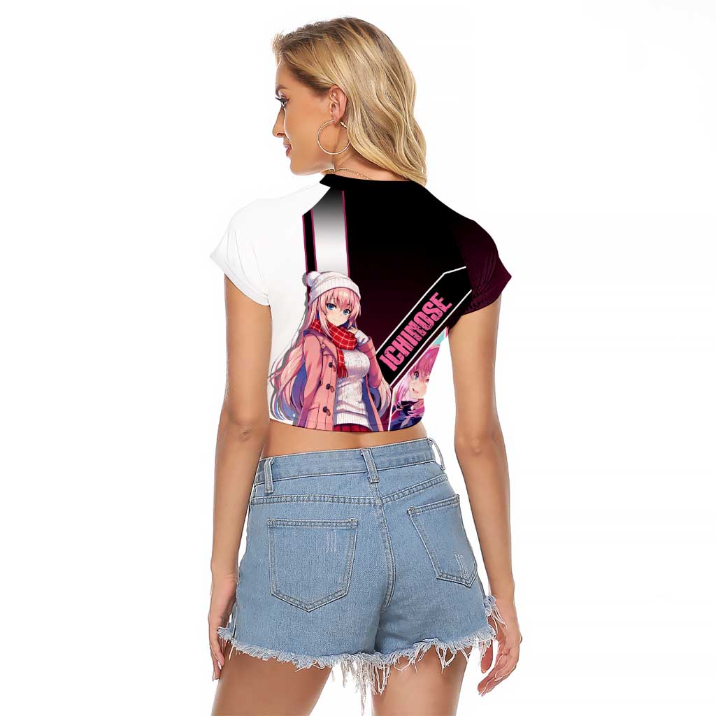 Honami Ichinose Raglan Cropped T Shirt Soft Kawaii School Anime Style