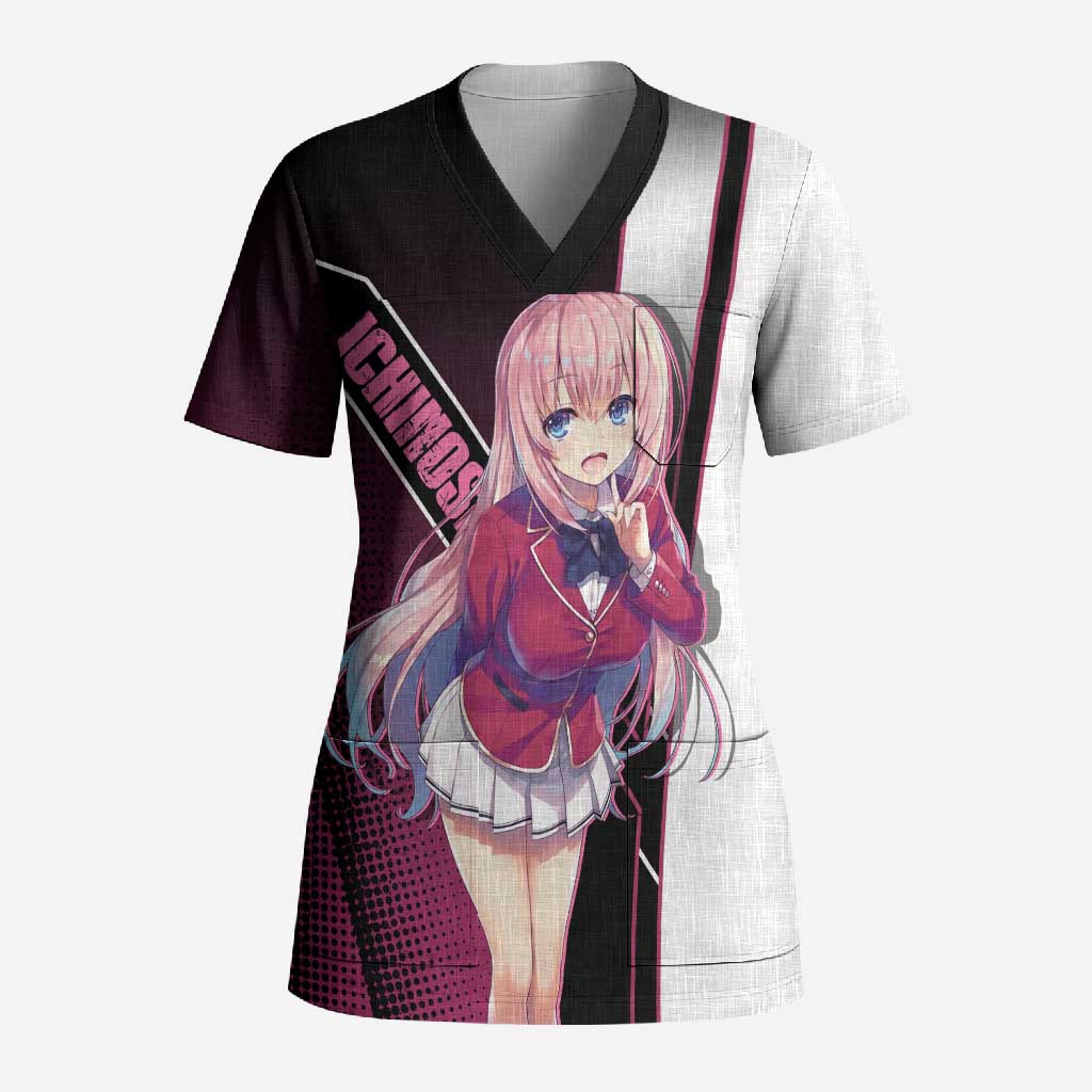 Honami Ichinose Scrub Top Soft Kawaii School Anime Style