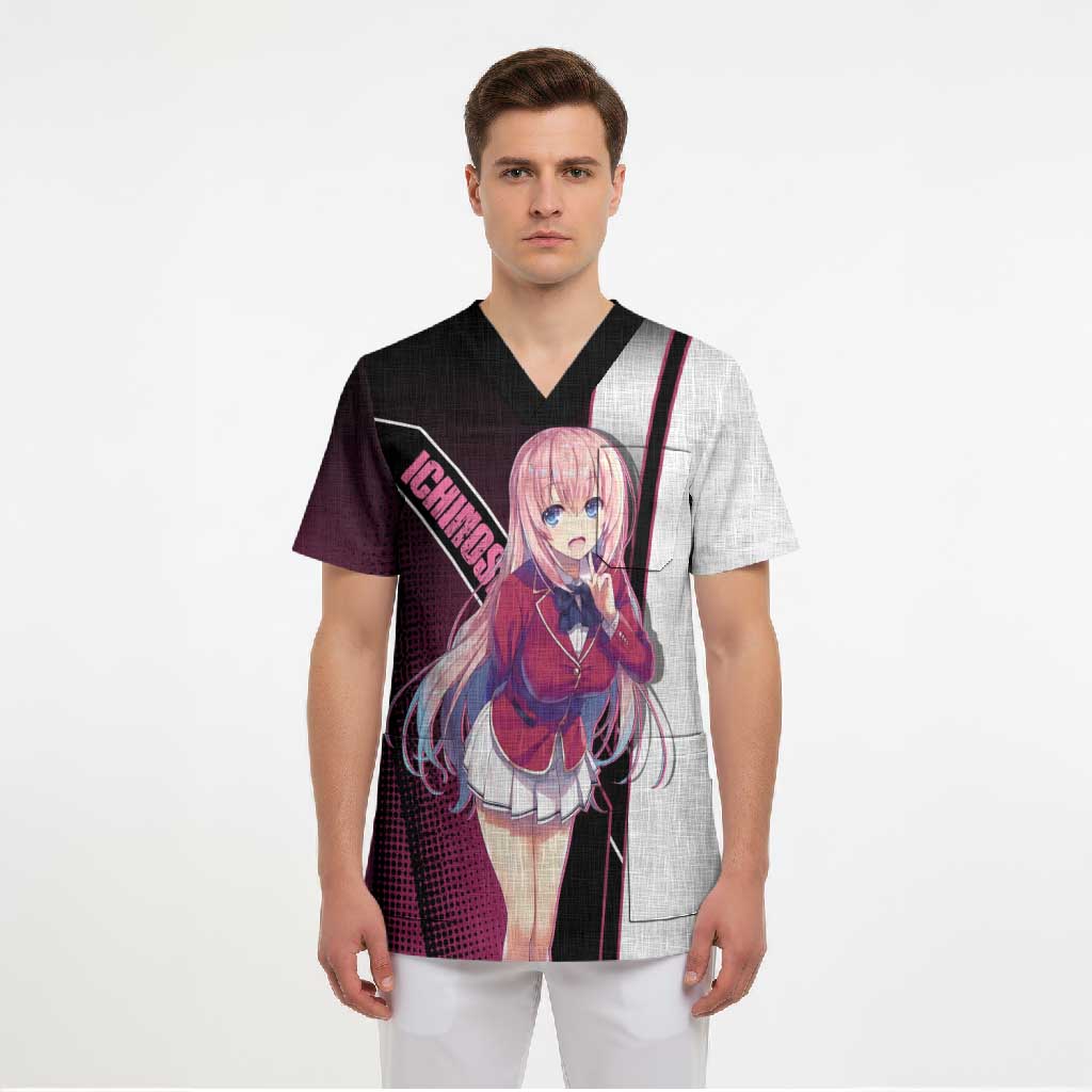 Honami Ichinose Scrub Top Soft Kawaii School Anime Style