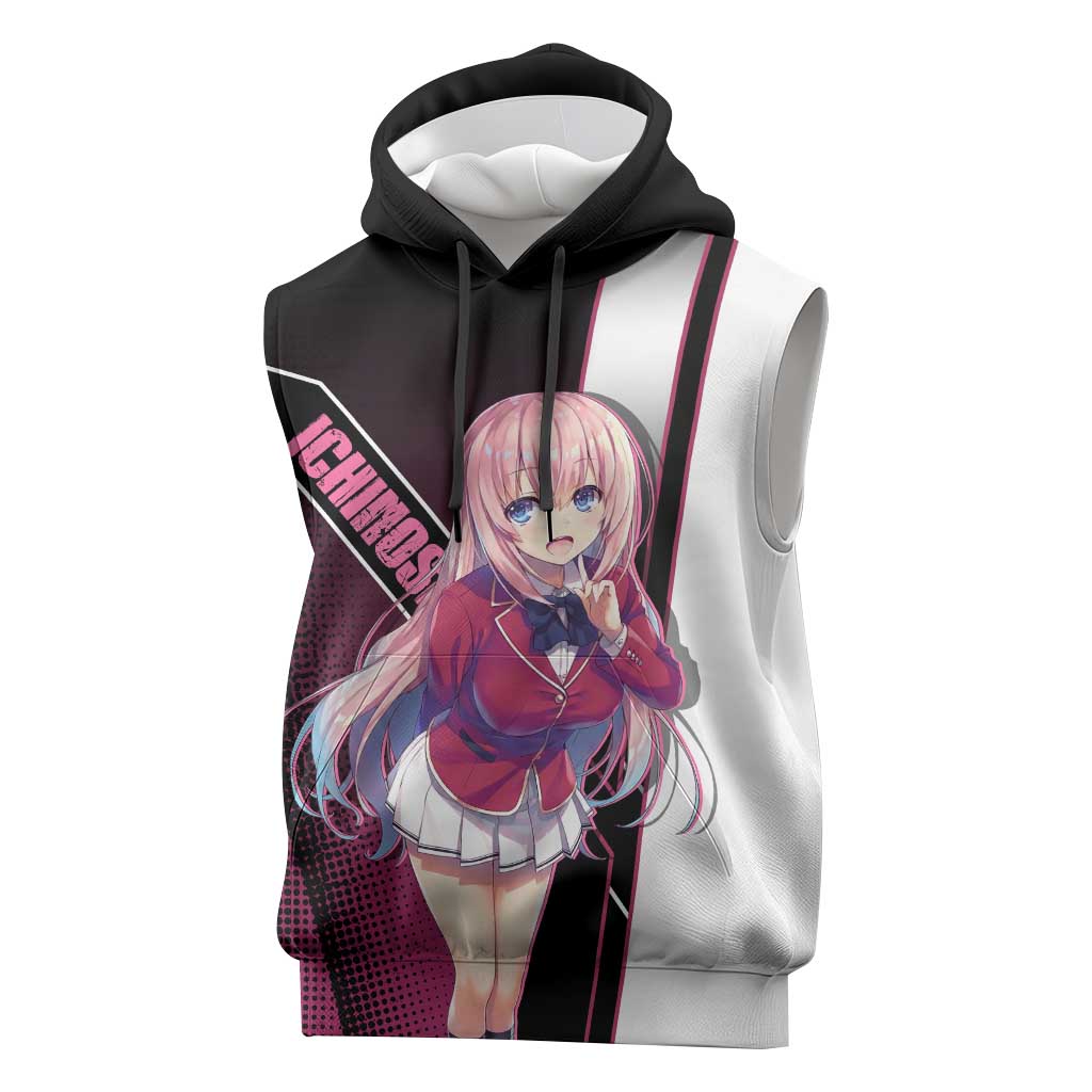Honami Ichinose Sleeveless Hoodie Soft Kawaii School Anime Style