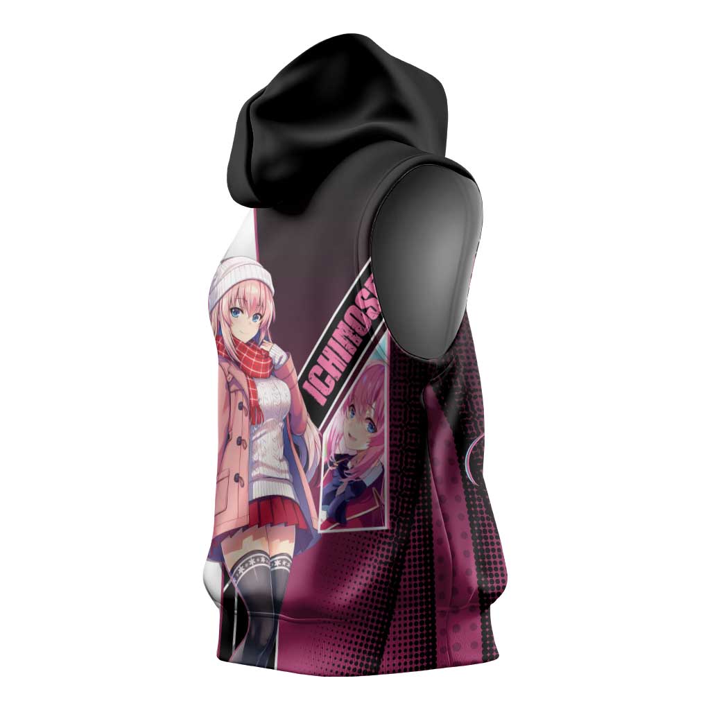 Honami Ichinose Sleeveless Hoodie Soft Kawaii School Anime Style