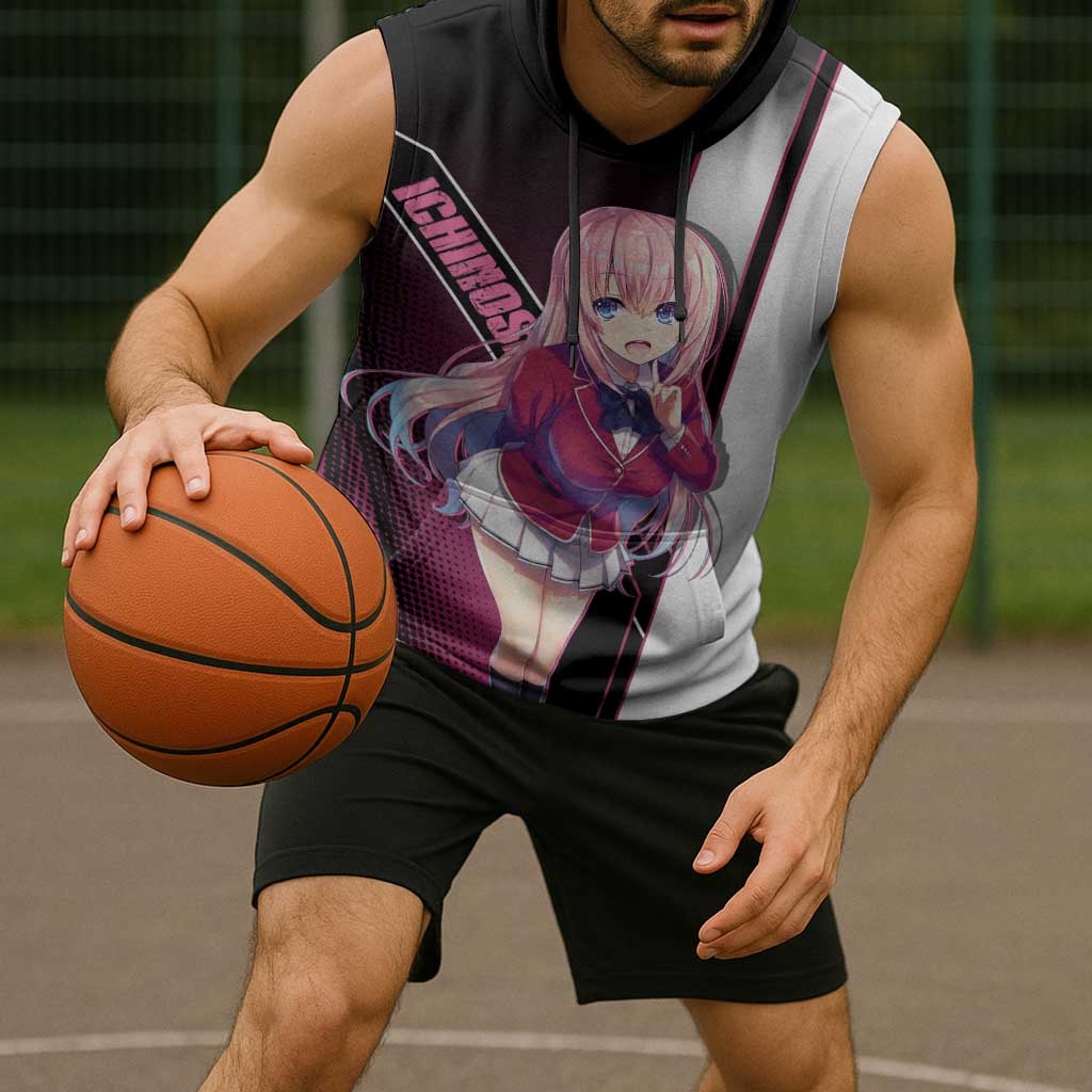 Honami Ichinose Sleeveless Hoodie Soft Kawaii School Anime Style