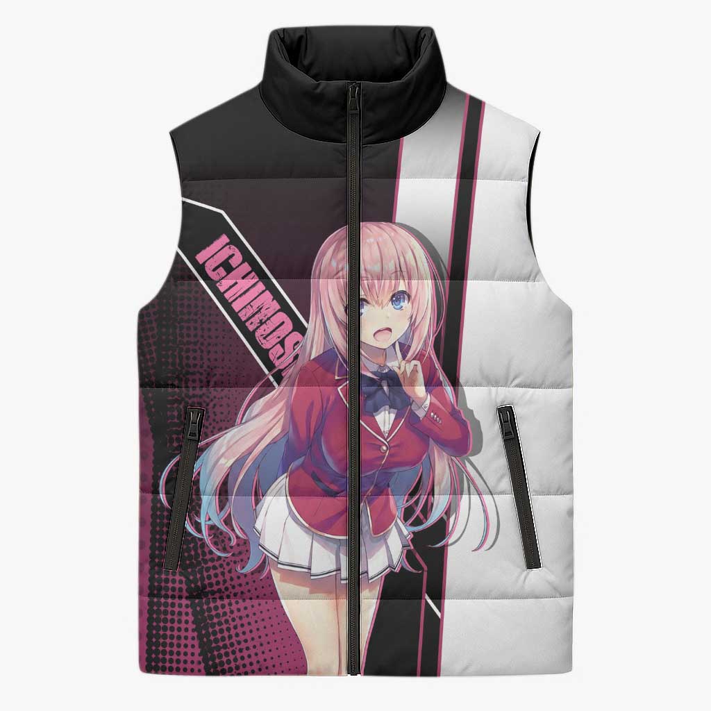 Honami Ichinose Sleeveless Puffer Jacket Soft Kawaii School Anime Style