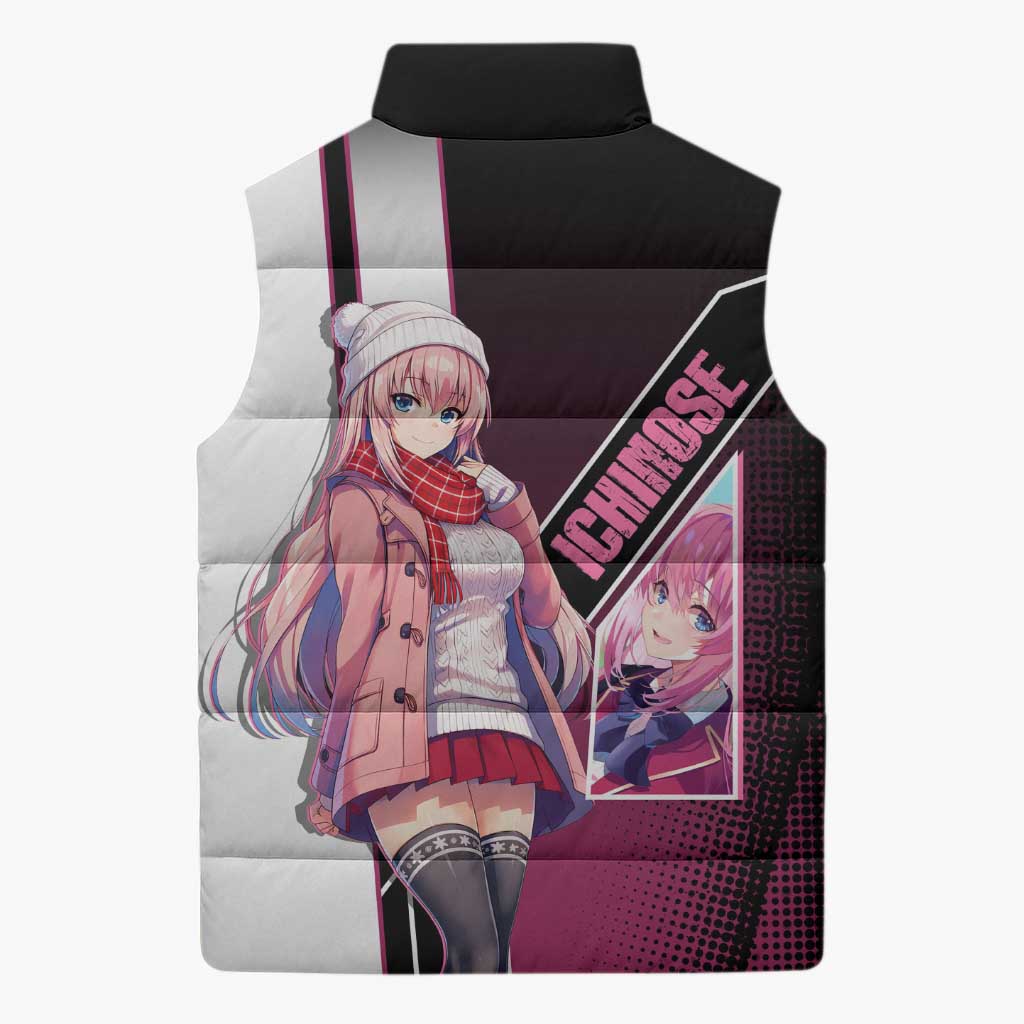 Honami Ichinose Sleeveless Puffer Jacket Soft Kawaii School Anime Style