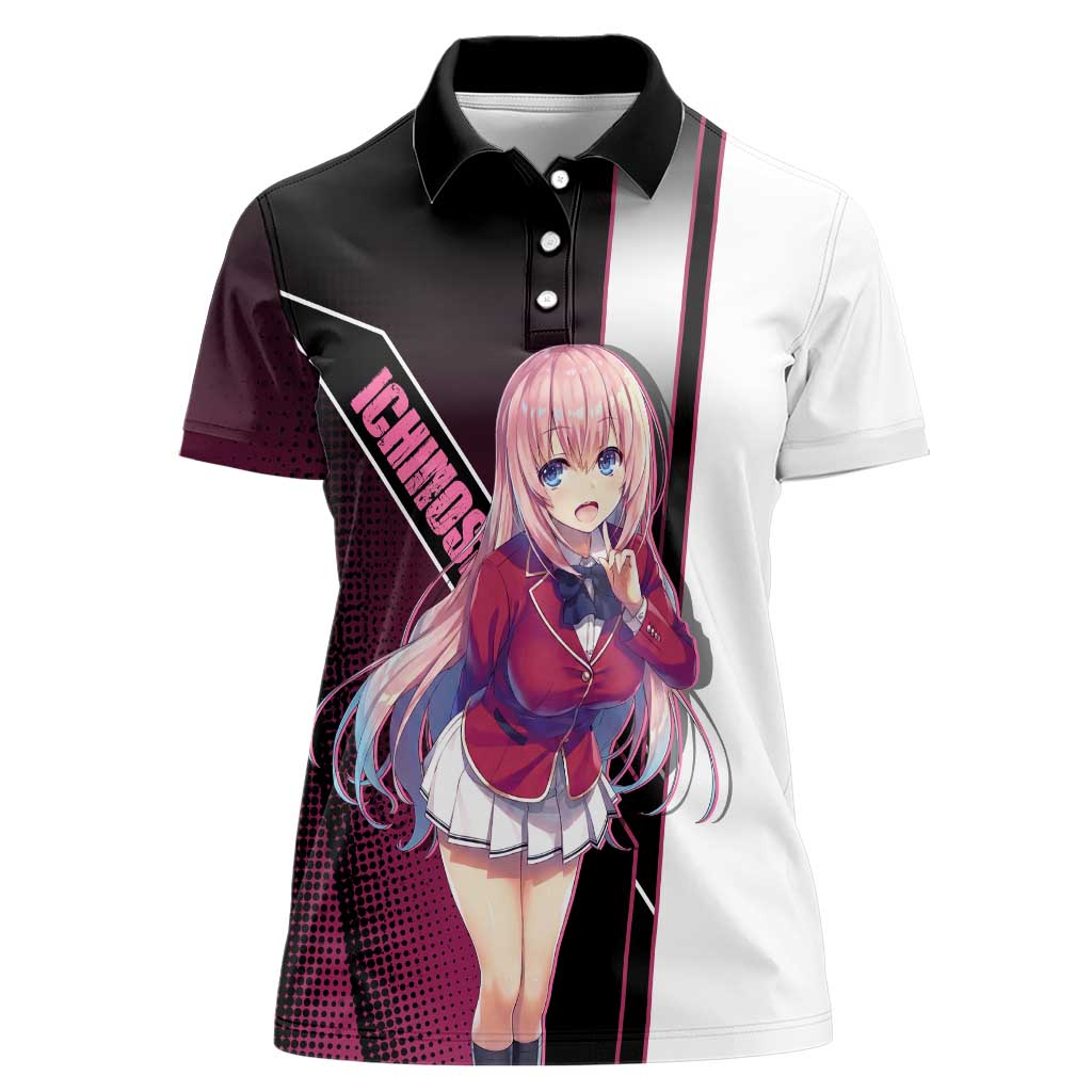 Honami Ichinose Women Polo Shirt Soft Kawaii School Anime Style