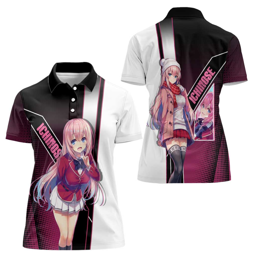 Honami Ichinose Women Polo Shirt Soft Kawaii School Anime Style