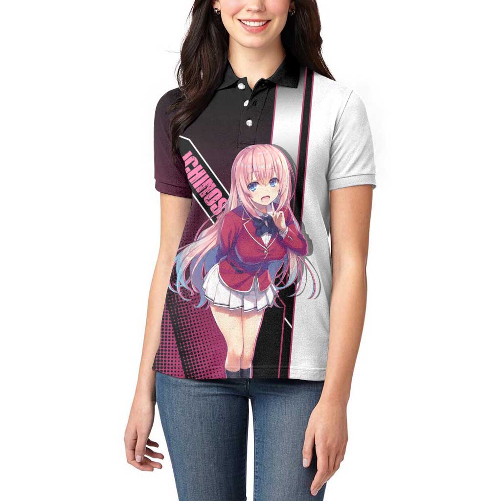 Honami Ichinose Women Polo Shirt Soft Kawaii School Anime Style
