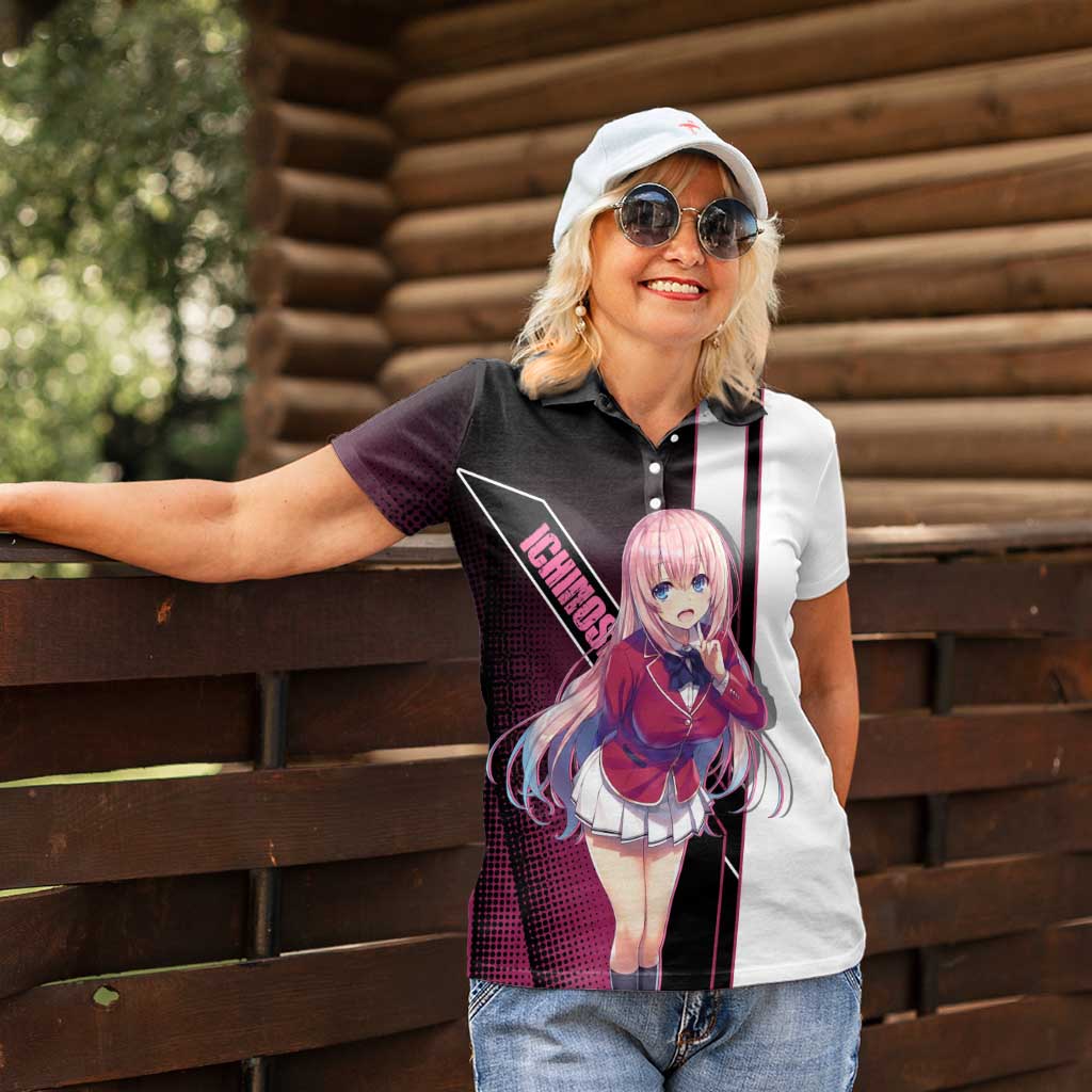 Honami Ichinose Women Polo Shirt Soft Kawaii School Anime Style