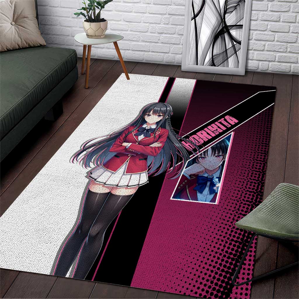 Suzune Horikita Area Rug Elegant School Anime Style