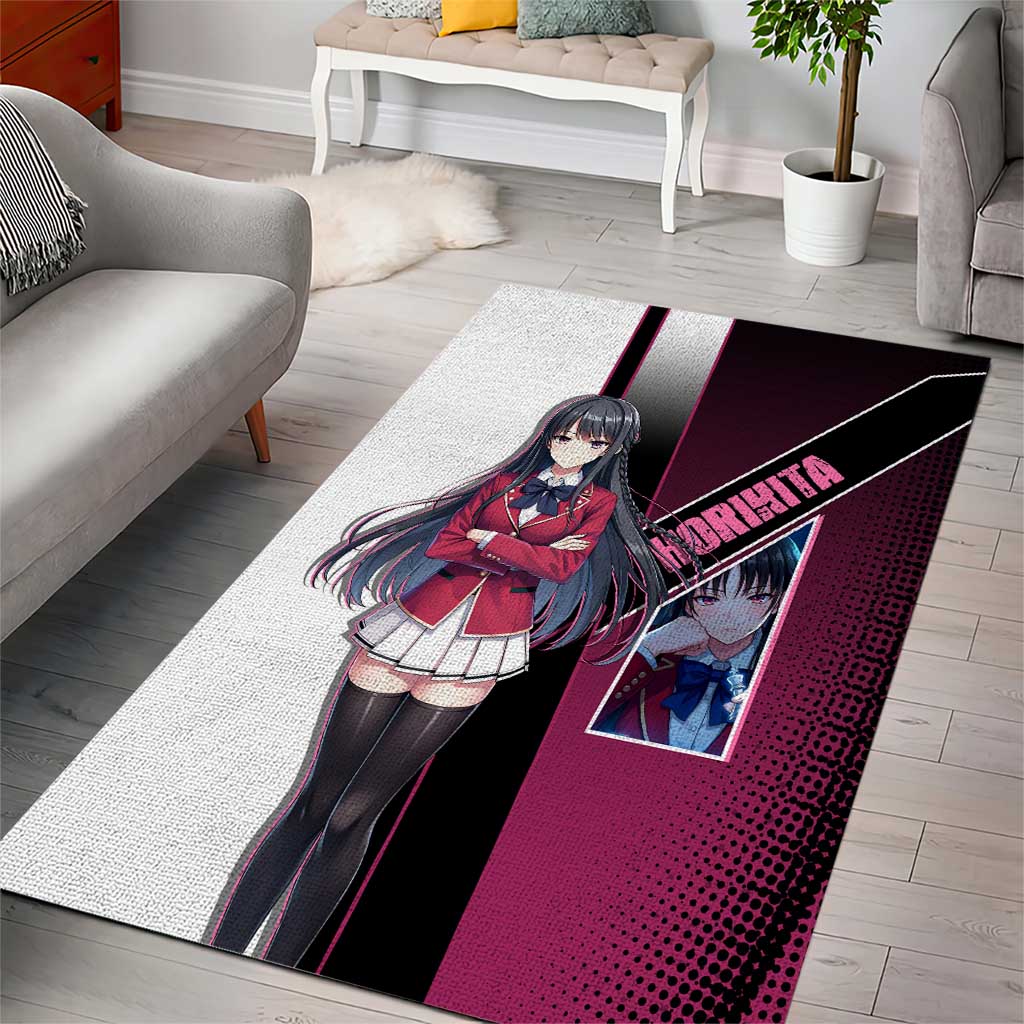 Suzune Horikita Area Rug Elegant School Anime Style