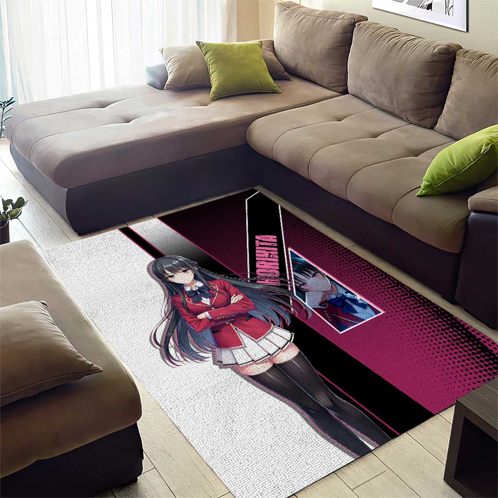 Suzune Horikita Area Rug Elegant School Anime Style