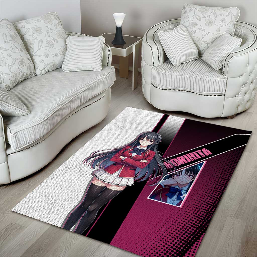 Suzune Horikita Area Rug Elegant School Anime Style