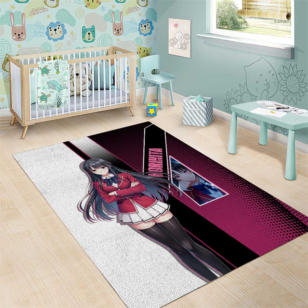 Suzune Horikita Area Rug Elegant School Anime Style