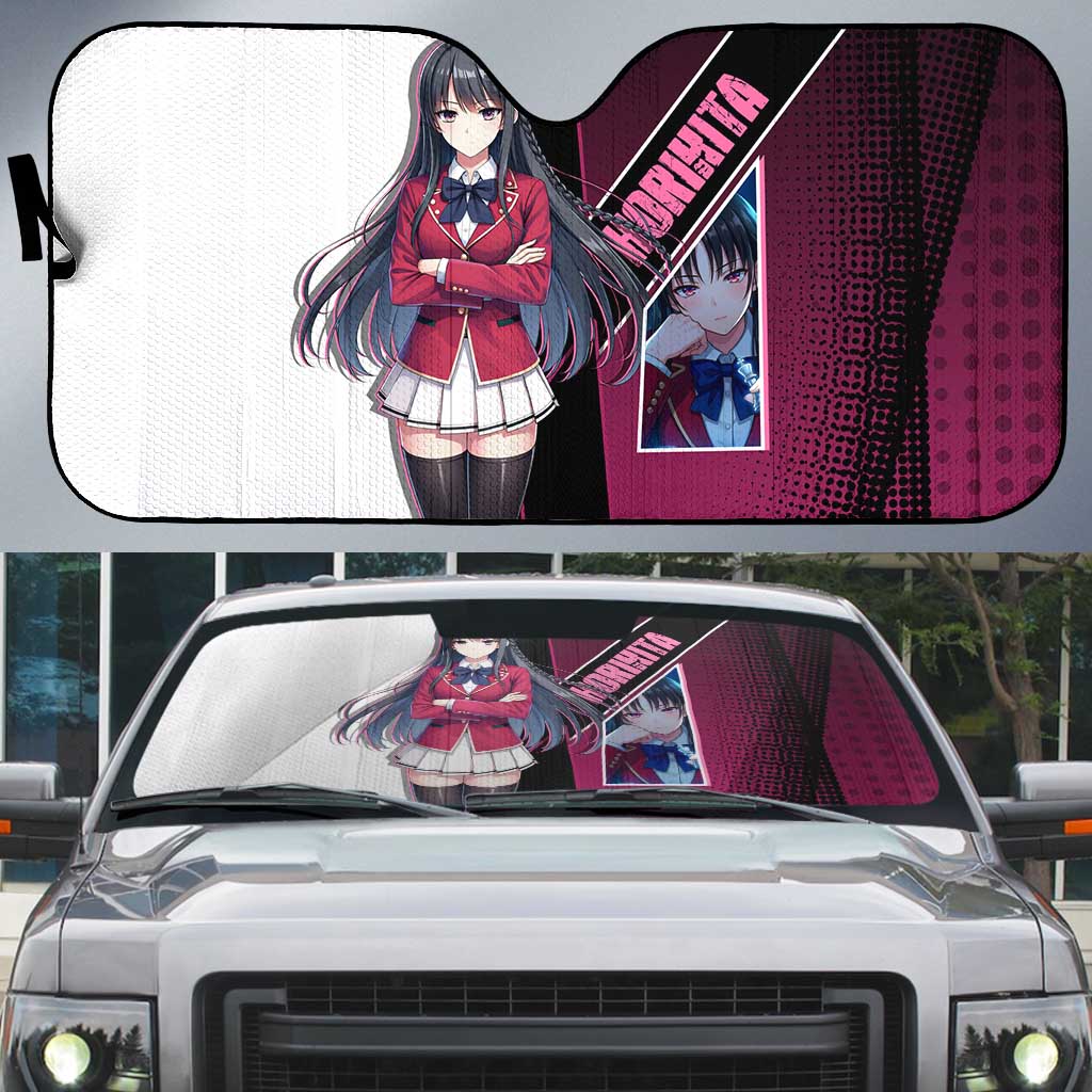 Suzune Horikita Auto Sun Shade Elegant School Anime Style