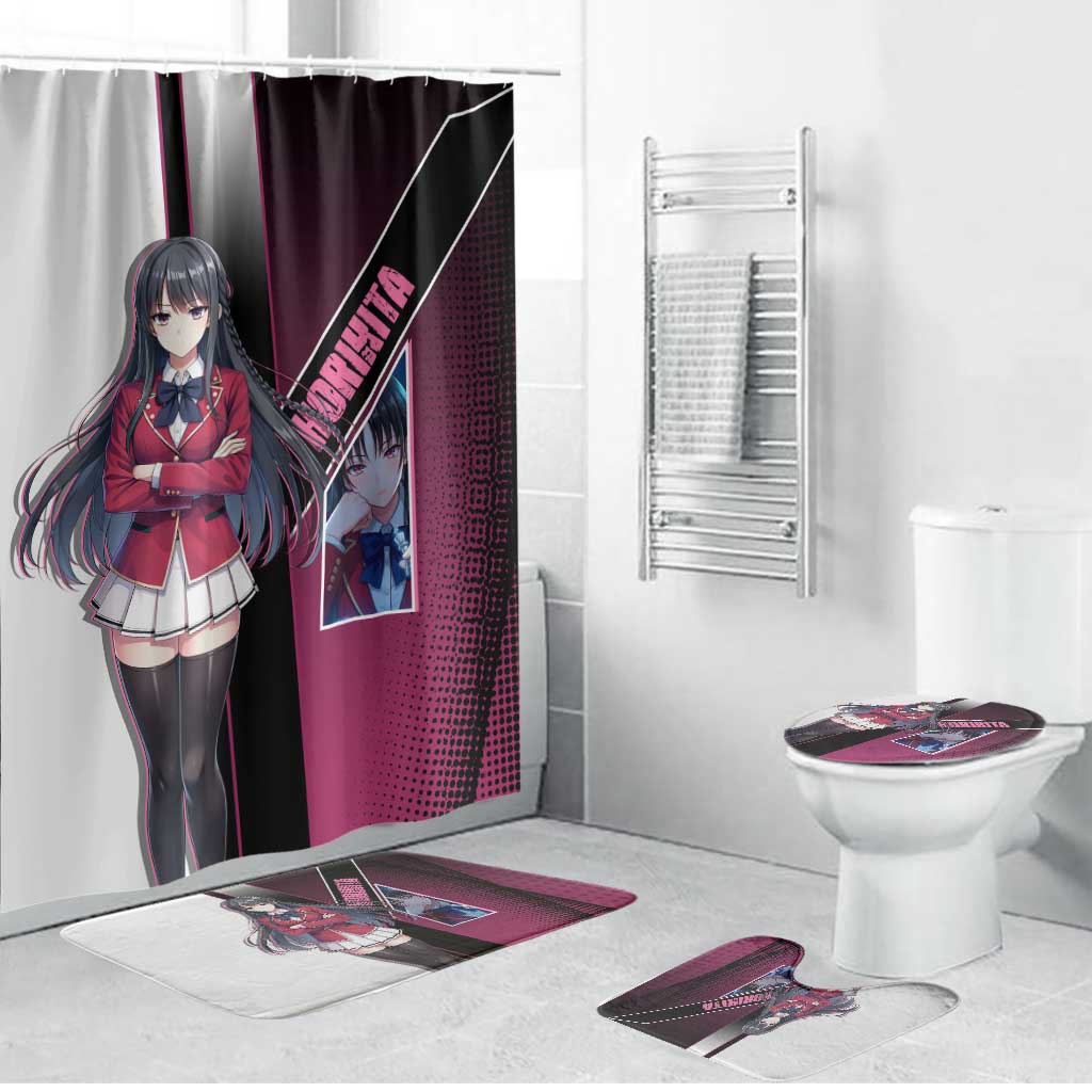 Suzune Horikita Bathroom Set Elegant School Anime Style