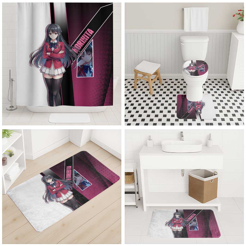 Suzune Horikita Bathroom Set Elegant School Anime Style