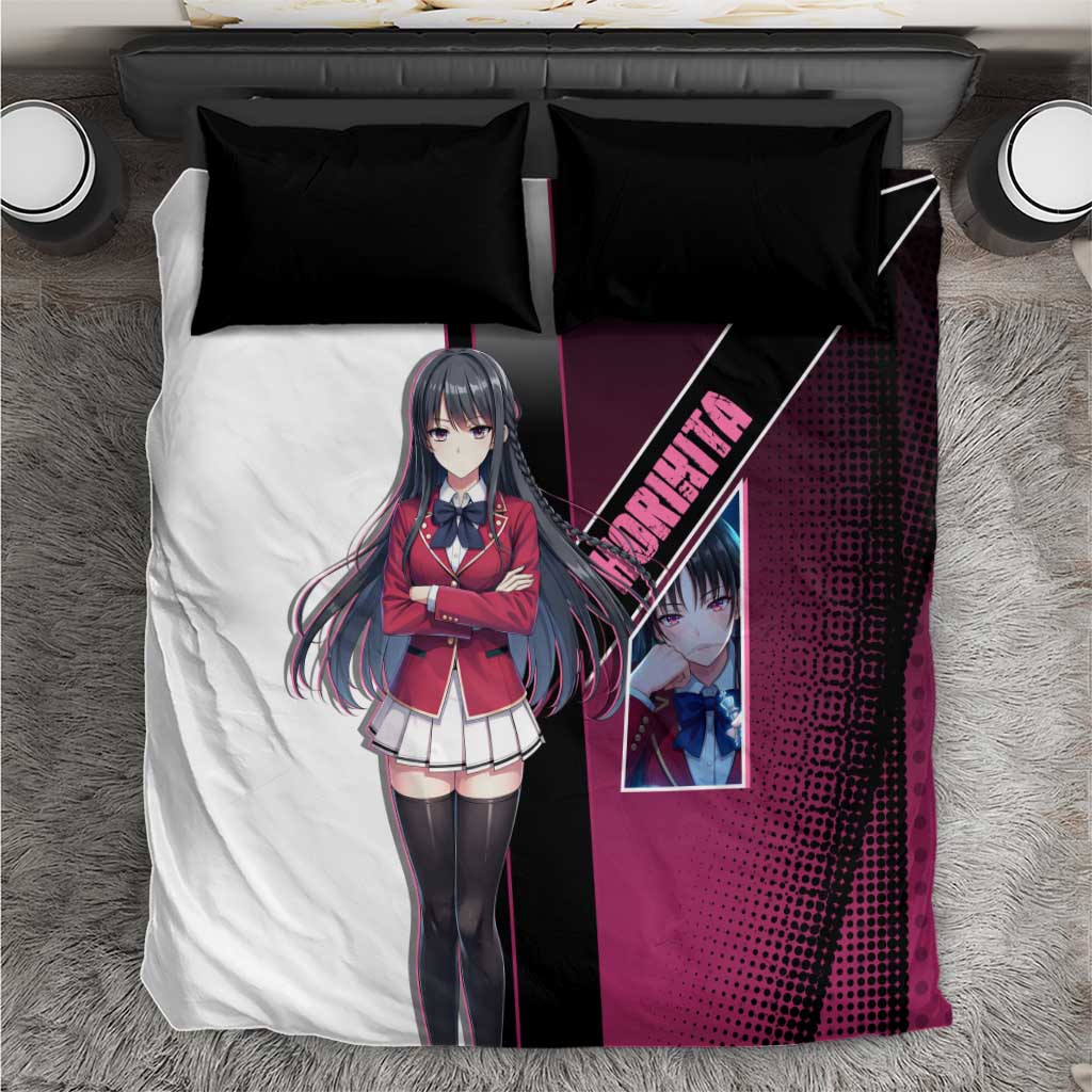 Suzune Horikita Bedding Set Elegant School Anime Style