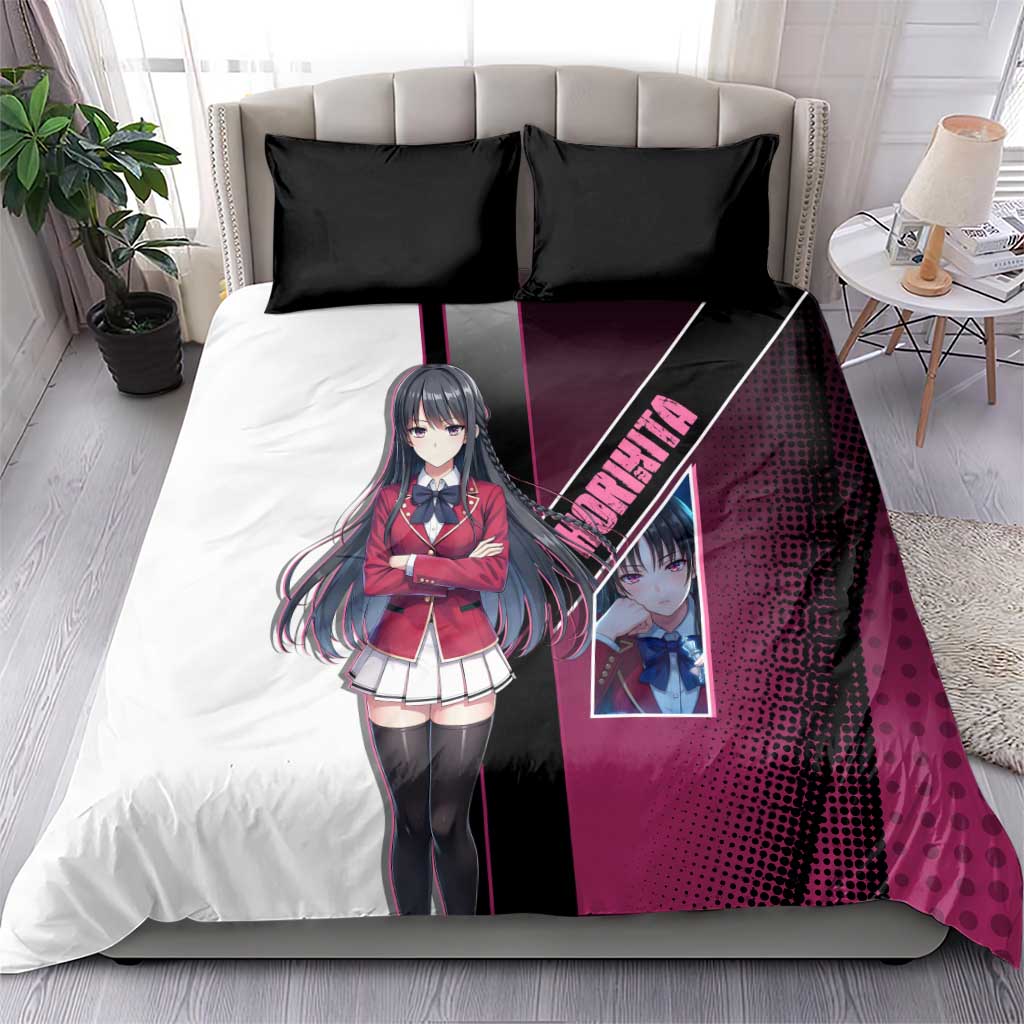 Suzune Horikita Bedding Set Elegant School Anime Style