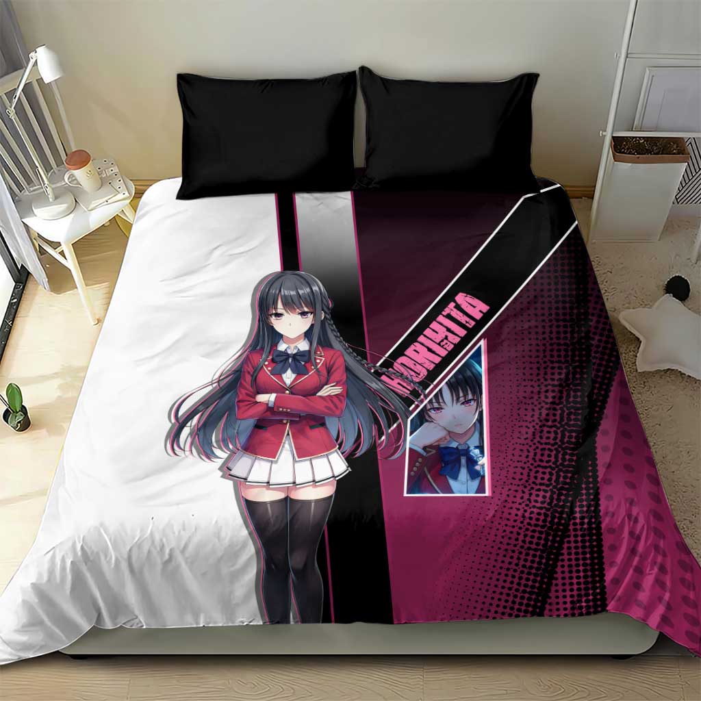 Suzune Horikita Bedding Set Elegant School Anime Style