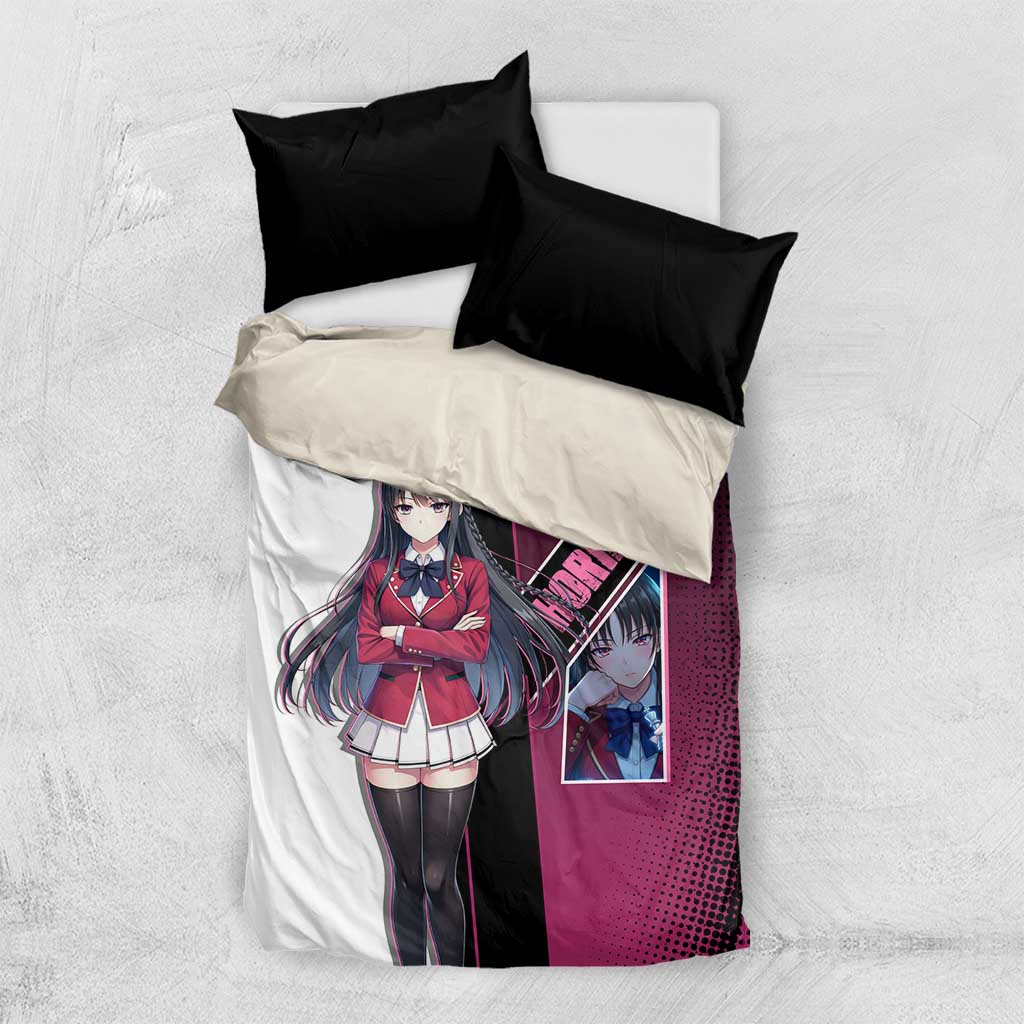 Suzune Horikita Bedding Set Elegant School Anime Style