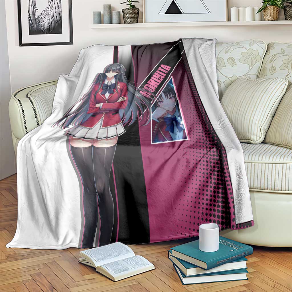Suzune Horikita Blanket Elegant School Anime Style