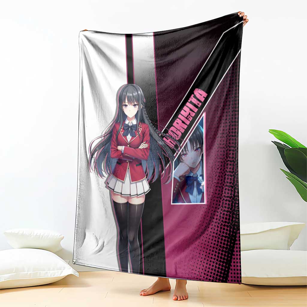 Suzune Horikita Blanket Elegant School Anime Style