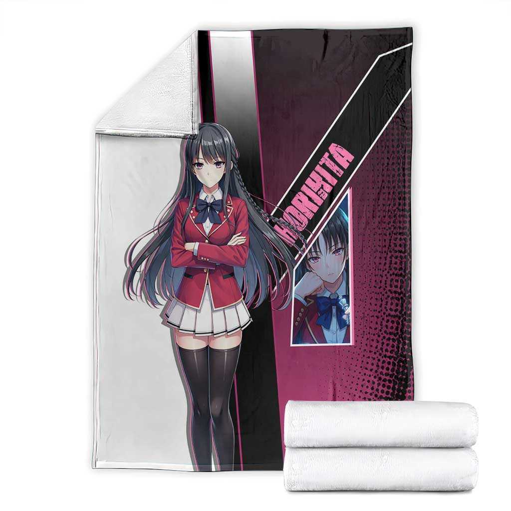 Suzune Horikita Blanket Elegant School Anime Style