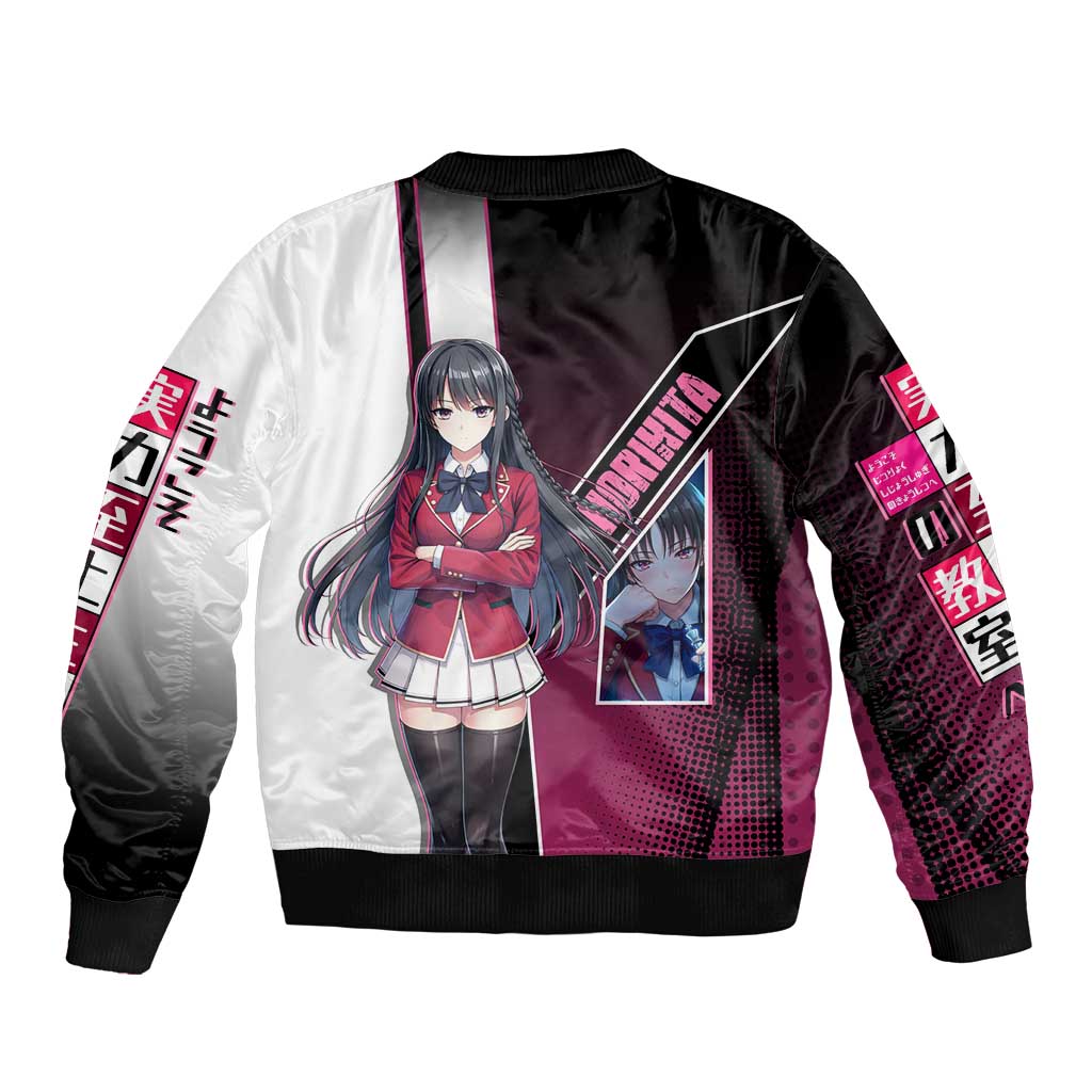Suzune Horikita Bomber Jacket Elegant School Anime Style