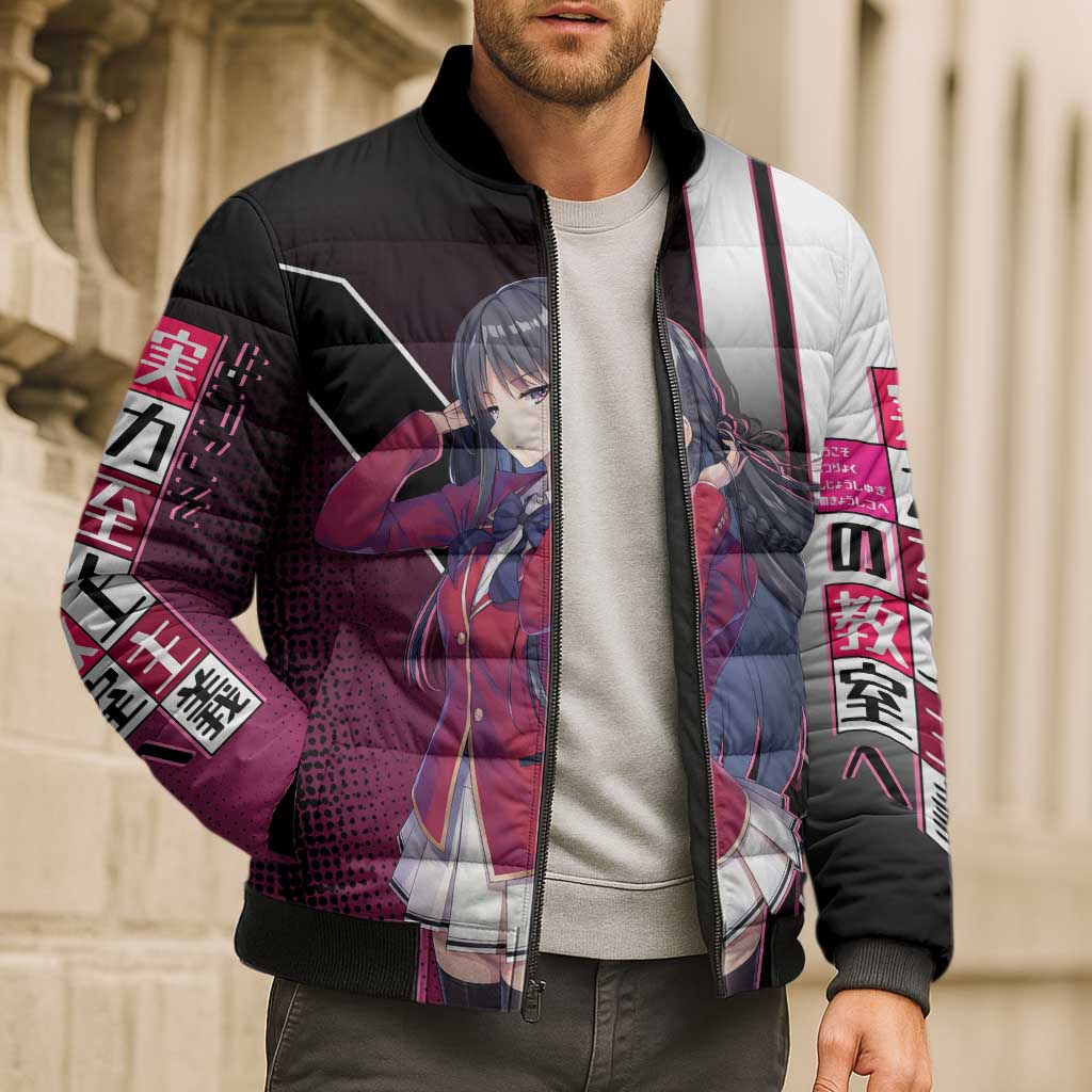 Suzune Horikita Bomber Puffer Jacket Elegant School Anime Style