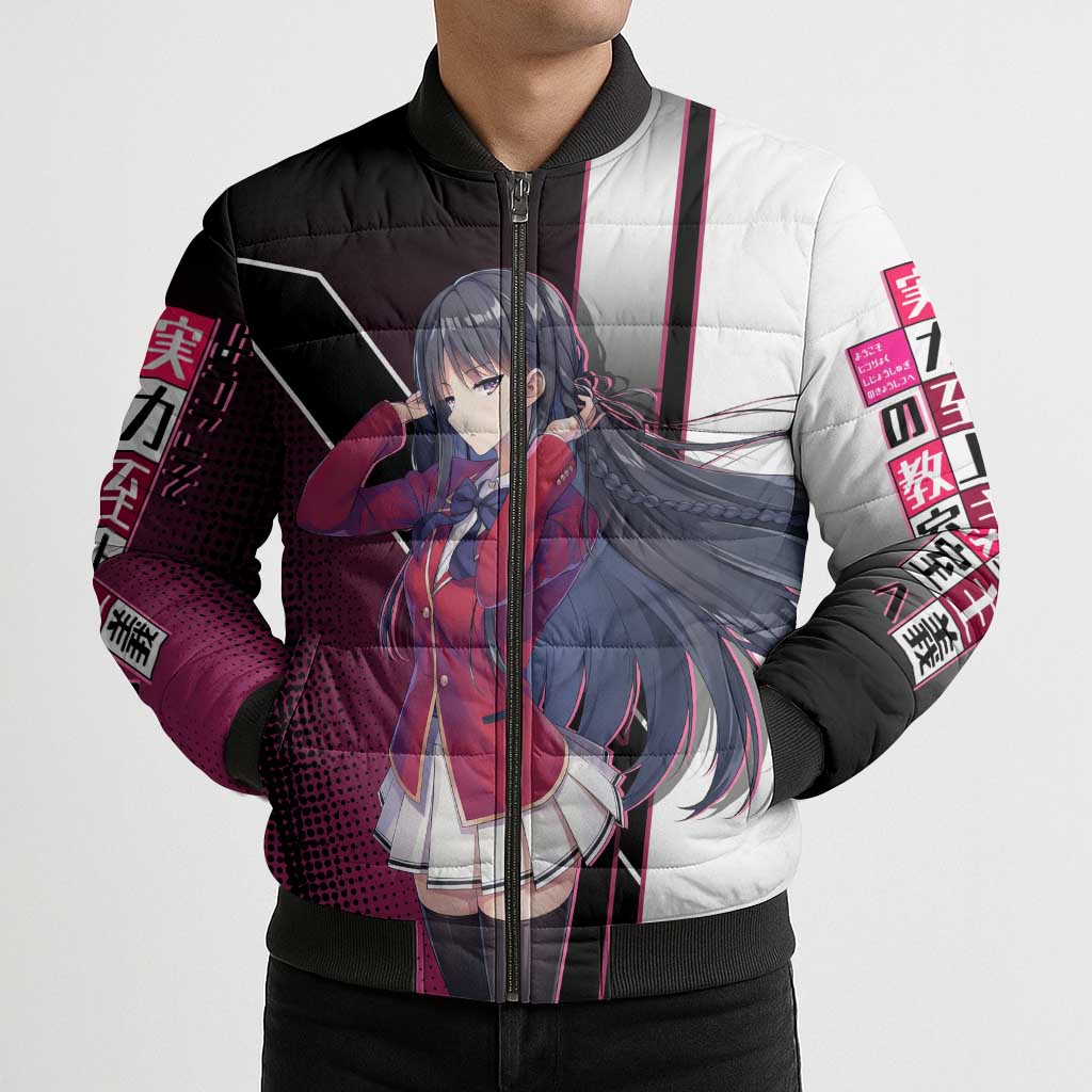 Suzune Horikita Bomber Puffer Jacket Elegant School Anime Style