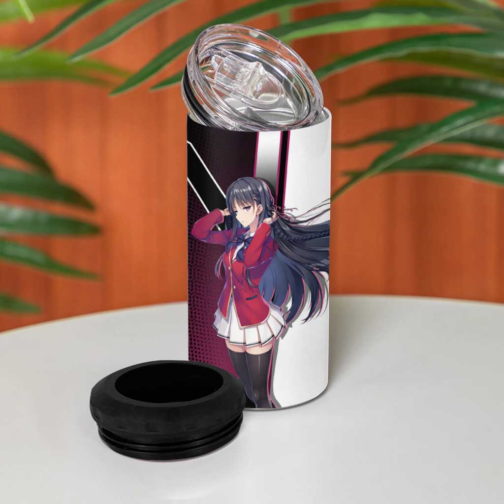 Suzune Horikita 4 in 1 Can Cooler Tumbler Elegant School Anime Style