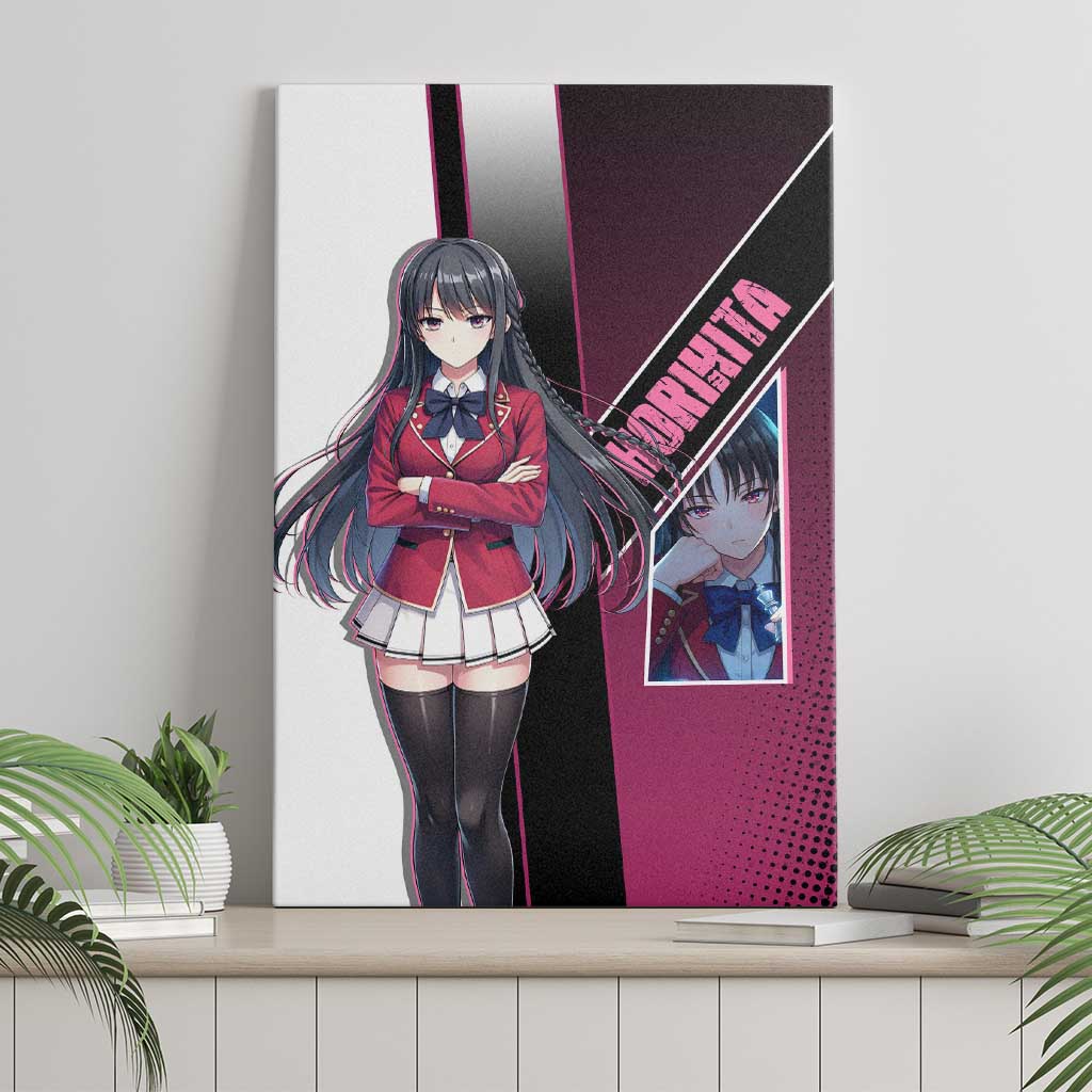 Suzune Horikita Canvas Wall Art Elegant School Anime Style