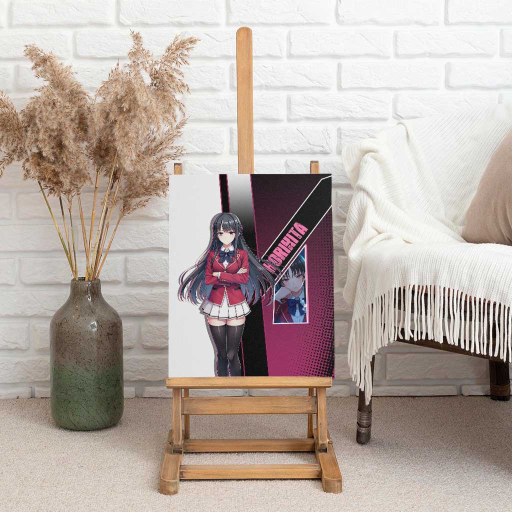 Suzune Horikita Canvas Wall Art Elegant School Anime Style