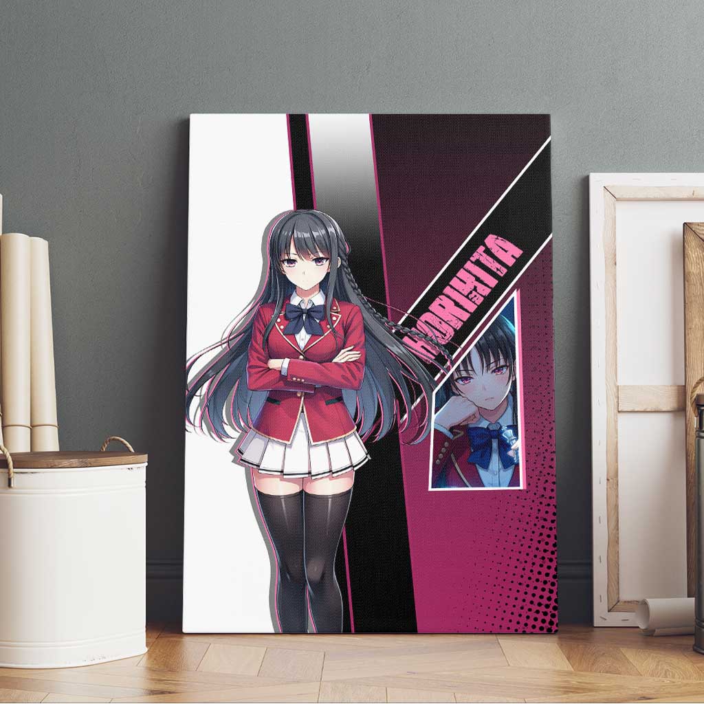 Suzune Horikita Canvas Wall Art Elegant School Anime Style