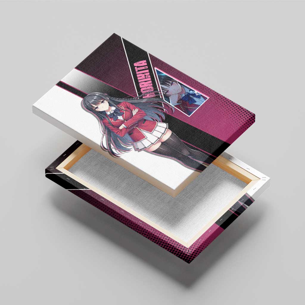 Suzune Horikita Canvas Wall Art Elegant School Anime Style