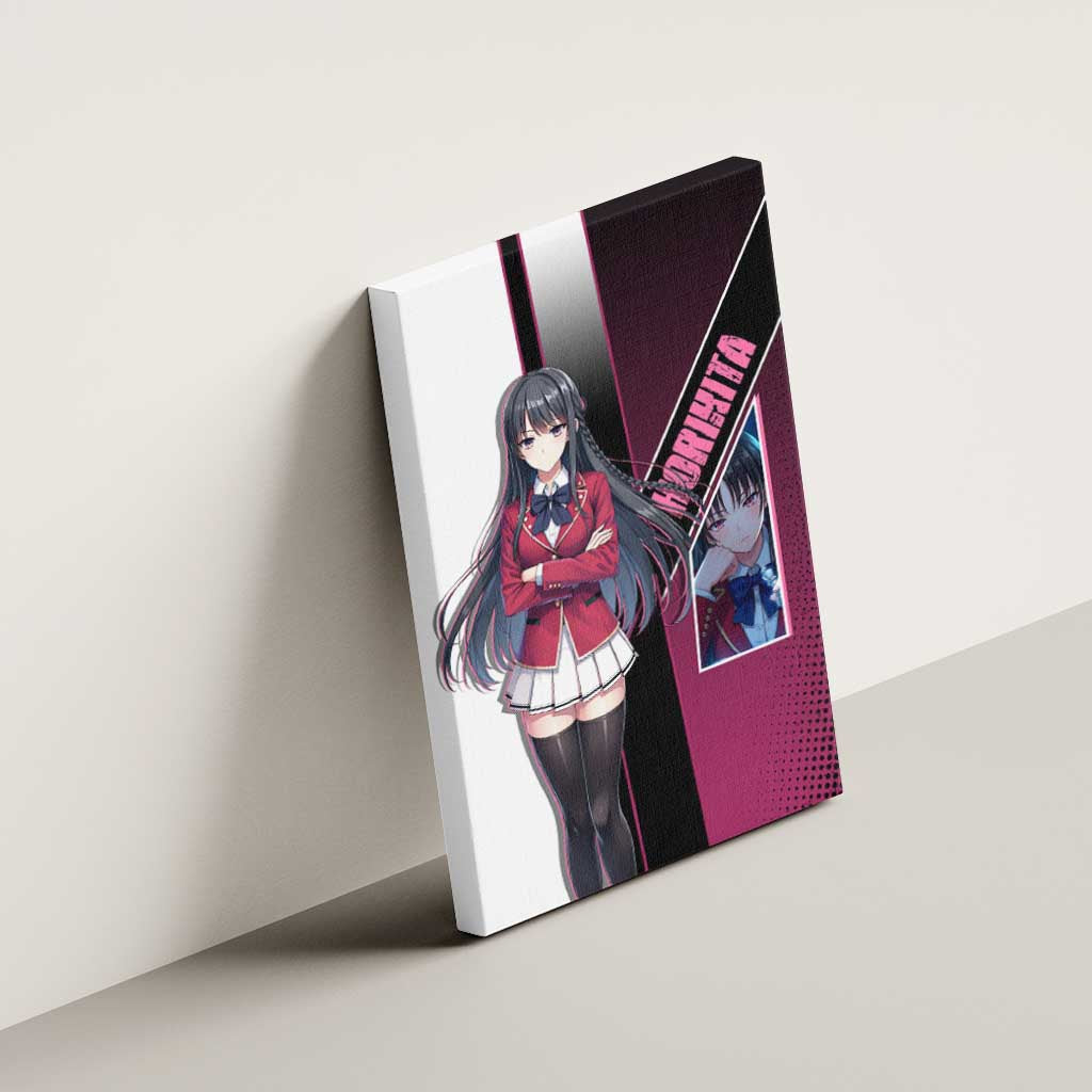 Suzune Horikita Canvas Wall Art Elegant School Anime Style